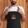 Black Embroidered Apron - King of the Grill