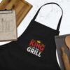 Black Embroidered Apron - King of the Grill