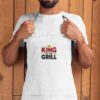 White Embroidered Apron - King of the Grill